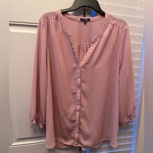 Dusty rose blouse from Nordstrom